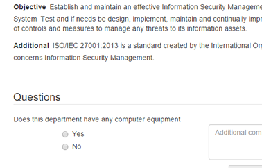 Dynamic Audit Questionnaires